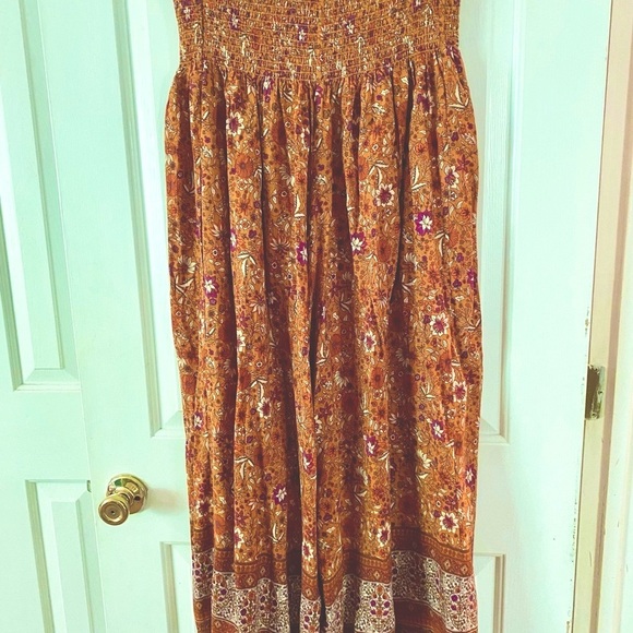 Natural Life Wide Leg Pants - Orange and Purple Floral size Large - Picture 2 of 4